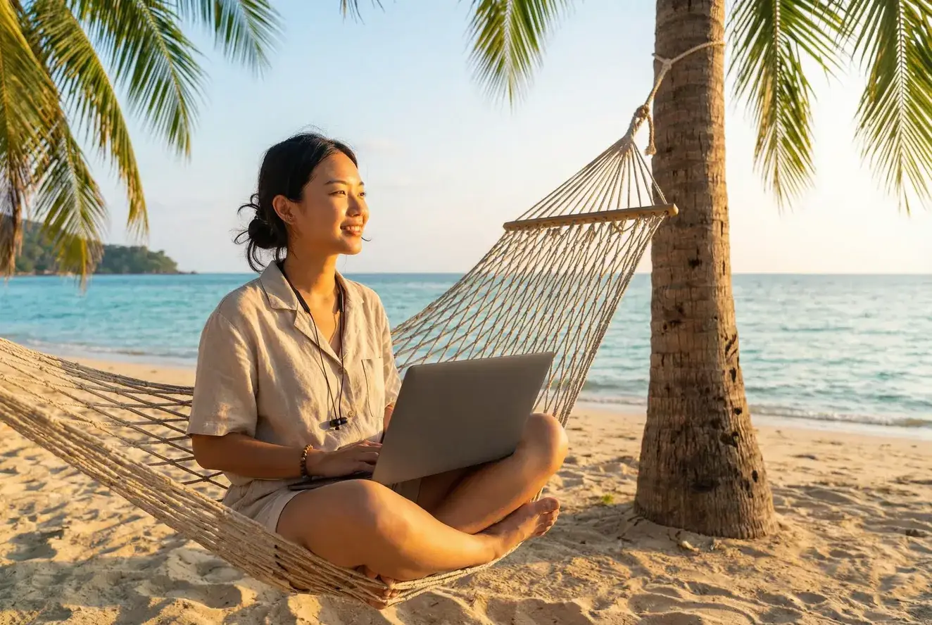 The quiet life of someone who works from everywhere
